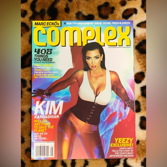 Complex magazine 2009 April Kim Kardashian and Kanye West cover - Picture 1 of 3